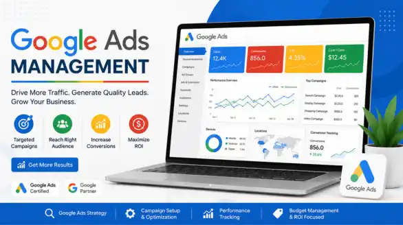 Google Ads Expert in UAE providing Search Ads, Display Ads, Performance Max campaigns, conversion tracking, PPC optimization, and lead generation services.